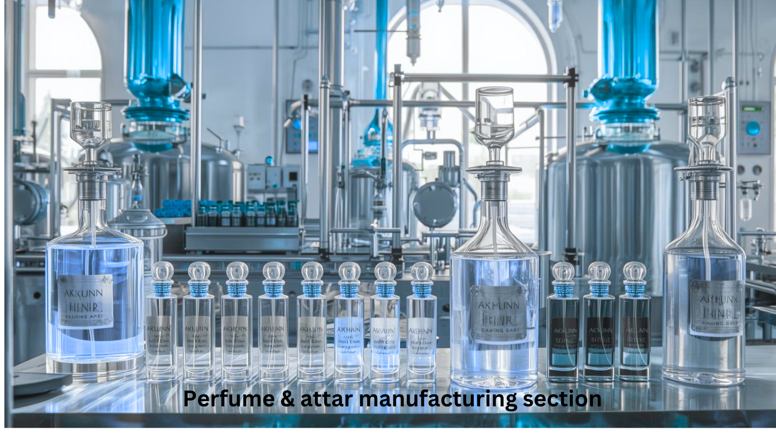 perfume & attar mfg. section